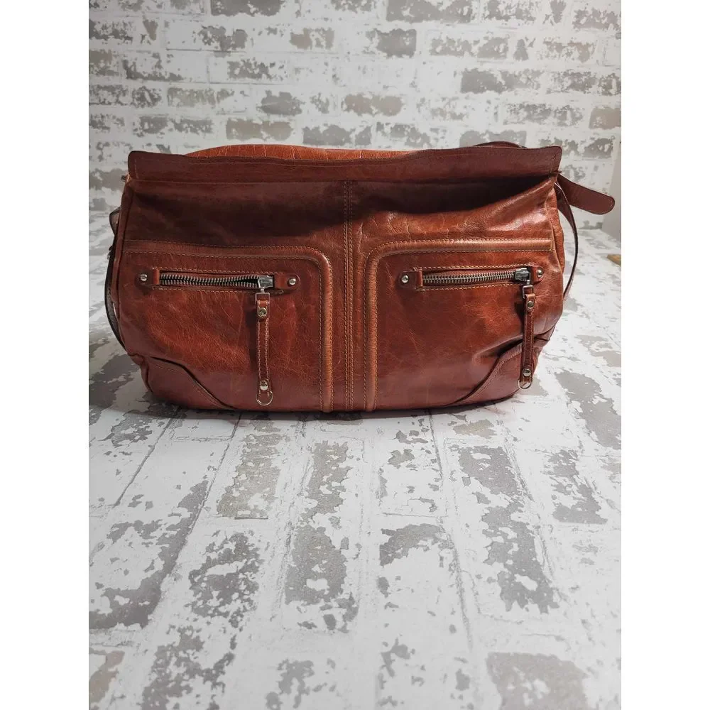 3432‎ Nuovedive Italian Leather Large Hobo Handbag